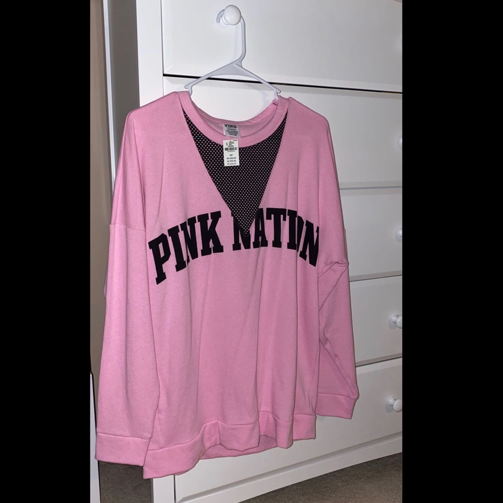 PINK long sleeve pull over